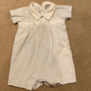 Kissy kissy romper with anchors play suit collared